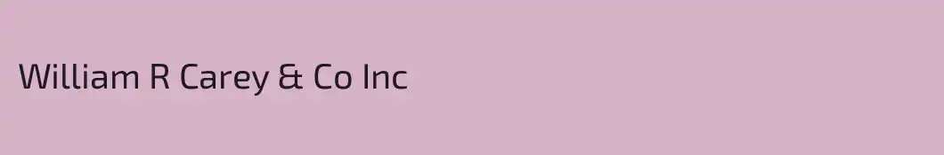 William R Carey & Co Inc